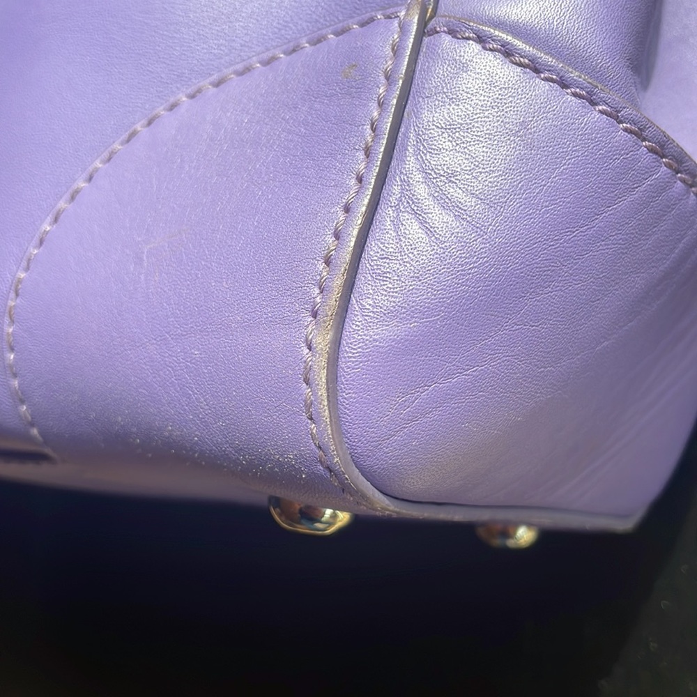 Ralph Lauren LILAC Leather Tiffin bag - Picture 9 of 16